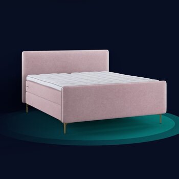 Cinderella Cinderella boxspring met voetbord Pure roze