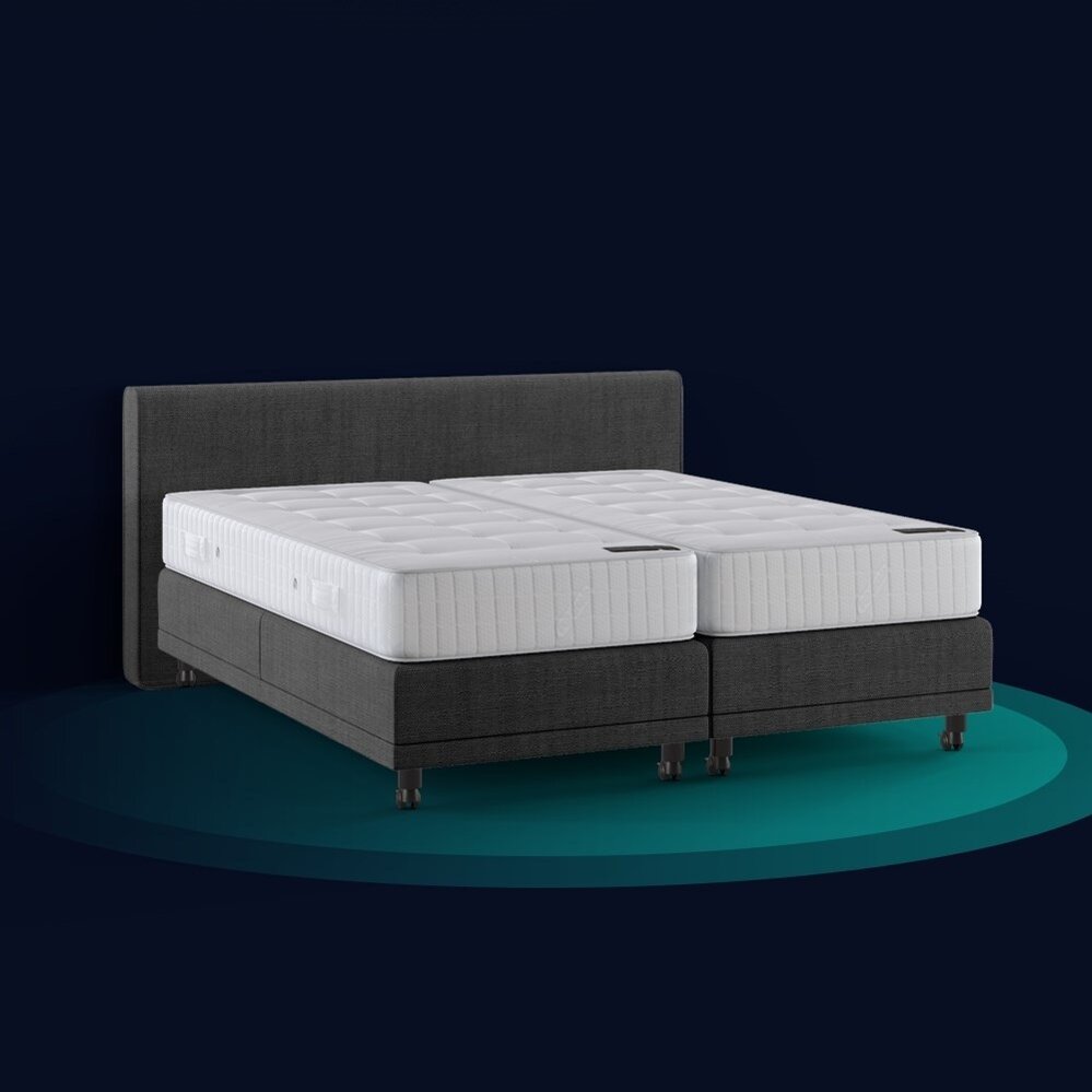 Pullman elektrische boxspring Cleveland zwart