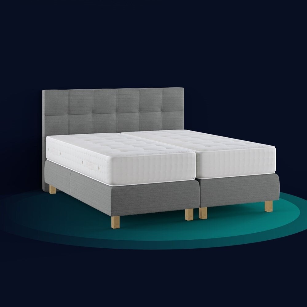 Pullman elektrische boxspring Belleville grijs