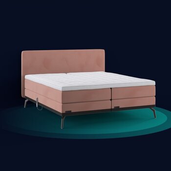 Caresse Caresse elektrische boxspring Jubileum 3000 roze