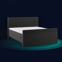 Caresse boxspring met voetbord Gold 6060 zwart