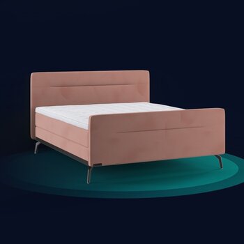 Caresse Caresse boxspring met voetbord Jubileum 3360 roze