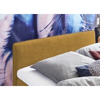 hoofdbord Pure 90 breed in Wave 40 Geel  met beslag