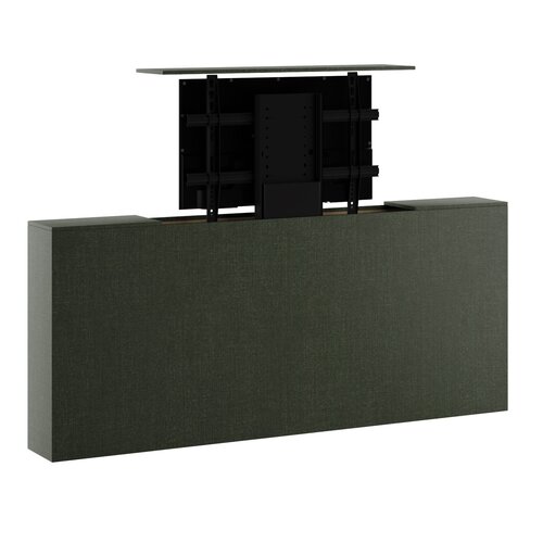 Sleepfast Sleepfast Voetbord met TV lift -140 cm breed - Stof Cape turtle 88- exclusief tv Sleepfast Sleepfast Voetbord met TV lift -140 cm breed - Stof Cape turtle 88- exclusief tv