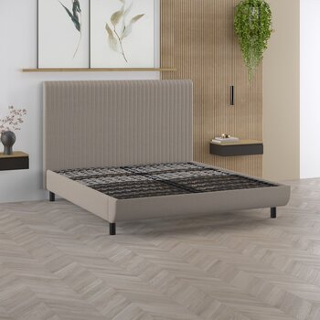 Tempur Arc  vlak 180x200 Arc Sand, HB Vertical, matte black 12, zonder matrassen