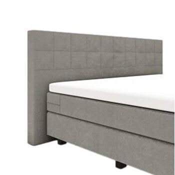 HML Bedding Hoofdbord Andante (voor boxspring 180 breed, Afmeting: 117x17x200 cm)  Stof: Urban grey