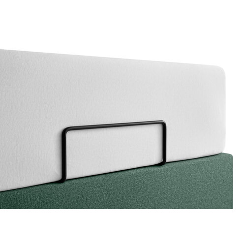 Tempur Boxspring Form elektrisch 180x200 - Hoofdbord: Geometric - Stof: Fabric Green - Poten: Oak 12cm - Incl. matrasstoppers - Showmodel Tempur Boxspring Form elektrisch 180x200 - Hoofdbord: Geometric - Stof: Fabric Green - Poten: Oak 12cm - Incl. matrasstoppers - Showmodel