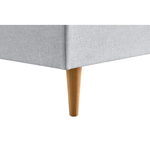 Tempur Boxspring Form vlak 180x210 - Hoofdbord: Classic - Stof: LeatherLook Taupe - Poten Oak 19 cm Tempur Boxspring Form vlak 180x210 - Hoofdbord: Classic - Stof: LeatherLook Taupe - Poten Oak 19 cm