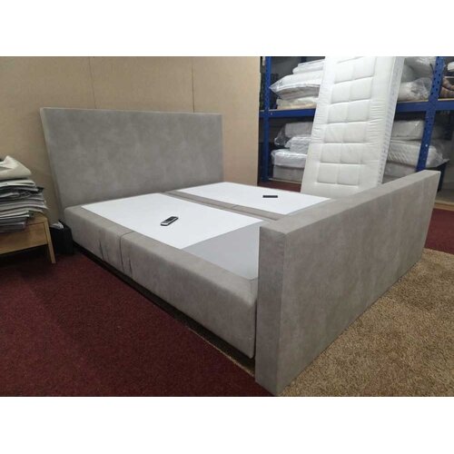 Sleepfast Showmodel Boxspring Onderstel Excellente Electrisch 180x200/incl. Hoofdbord/incl. Voetbord/Jeep Steel