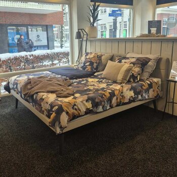 Avek Showmodel Stiel - Stof: Luca 5 - 200x210 spiraal 2 motorig - Hoofdbord: Type 500 zwevend