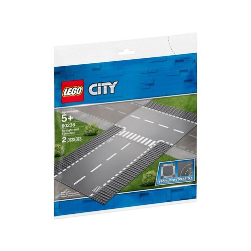 LEGO City 60236 Rechte en t-splitsing LEGO City 60236 Rechte en t-splitsing