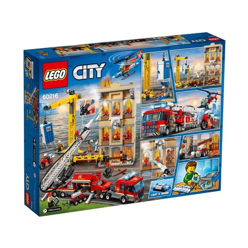 LEGO City 60216 Brandweerkazerne in de stad