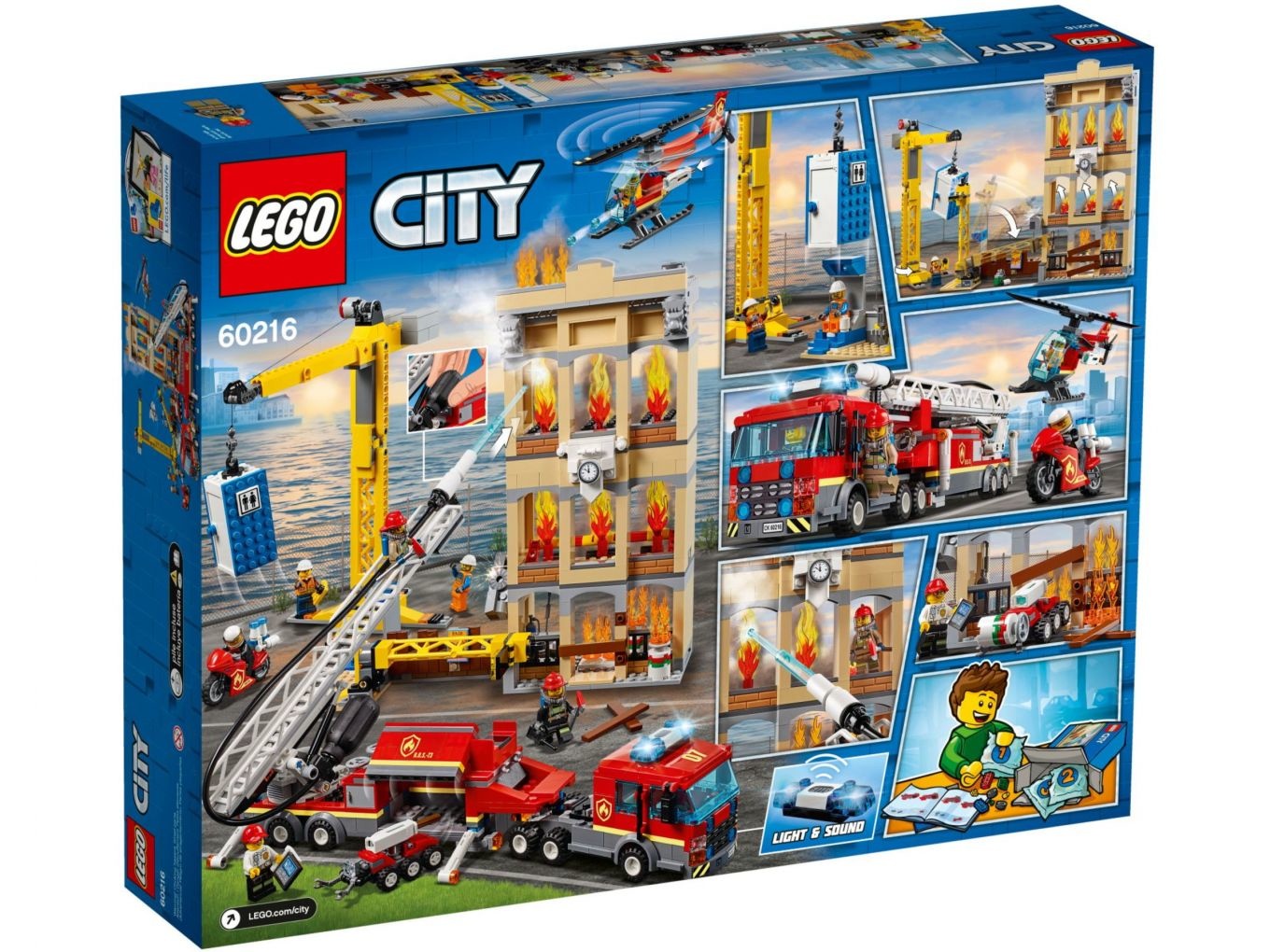 ingesteld Tenen gallon LEGO City 60216 Brandweerkazerne in de stad - Jan's Steen