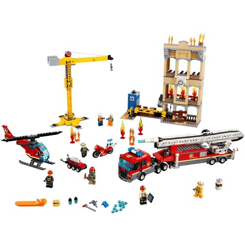 LEGO City 60216 Brandweerkazerne in de stad