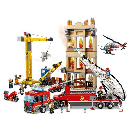 LEGO City 60216 Brandweerkazerne in de stad