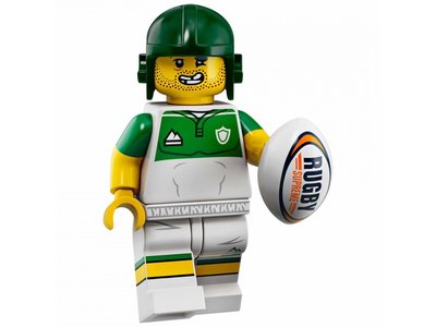 LEGO Minifiguren 71025-13 Rugby Player LEGO Minifiguren 71025-13 Rugby Player