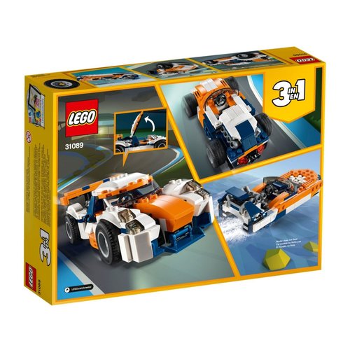 LEGO Creator 3 in 1 31089 Zonsondergang baanracer