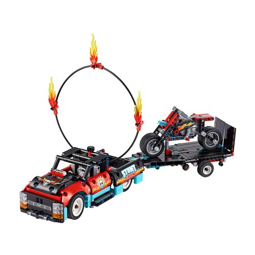 LEGO Technic 42106 Truck en Motor voor Stuntshow