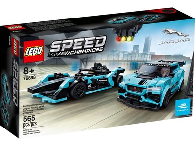 LEGO Speed Champions 76898 Formula E Panasonic Jaguar  Racing GEN2 car & Jaguar I-Pace eTROPHY