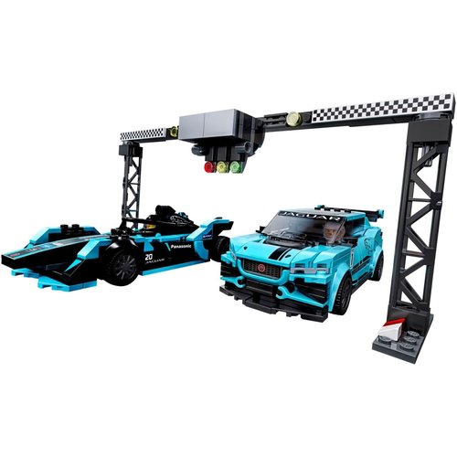 LEGO Speed Champions 76898 Formula E Panasonic Jaguar  Racing GEN2 car & Jaguar I-Pace eTROPHY