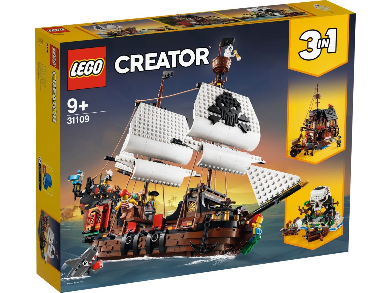 Referendum uitblinken Verbieden LEGO Creator 3 in 1 31109 Piratenschip - Jan's Steen