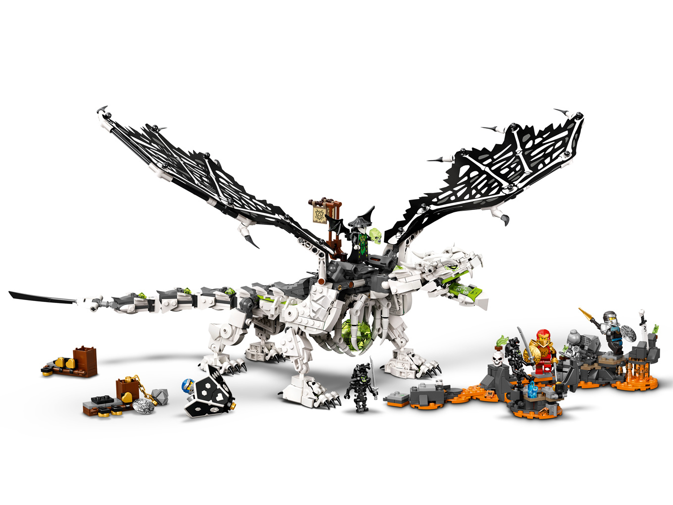 Moederland Ouderling Bewust worden LEGO Ninjago 71721 Skull Sorcerer's Draak - Jan's Steen