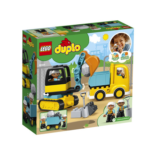 LEGO DUPLO 10931 Truck en Graafmachine met rupsbanden