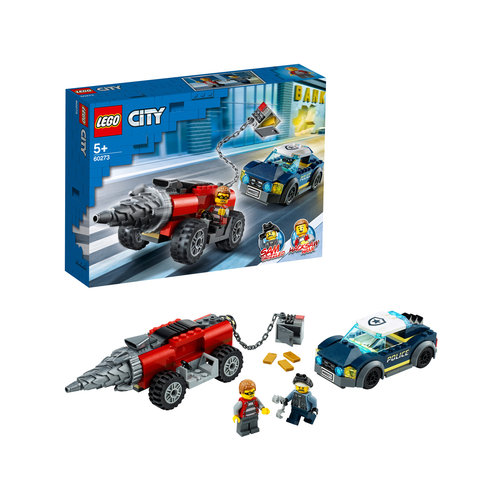 LEGO City 60273 Elite Politie achtervolging boorder