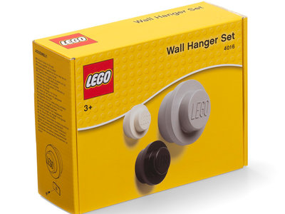 LEGO Wandhaak set - Wit/Zwart/Grijs