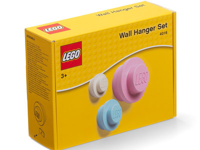 LEGO Wandhaakset - Roze/Blauw/Wit