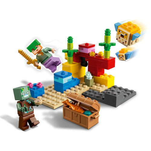 LEGO Minecraft 21164 Het koraalrif