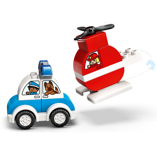 LEGO DUPLO 10957 Brandweerhelikopter en politiewagen