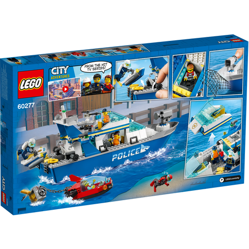 LEGO City 60277 Politie patrouilleboot