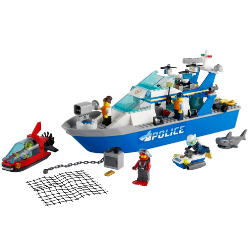 LEGO City 60277 Politie patrouilleboot