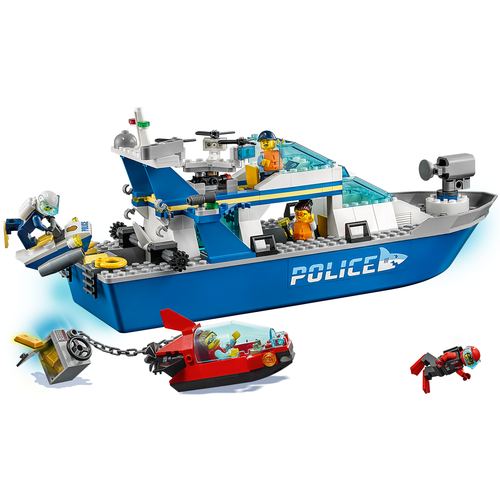 LEGO City 60277 Politie patrouilleboot