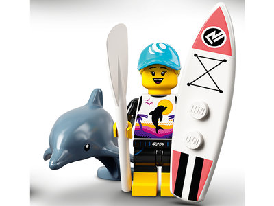 LEGO Minifiguren 71029-01 Paddle Surfer