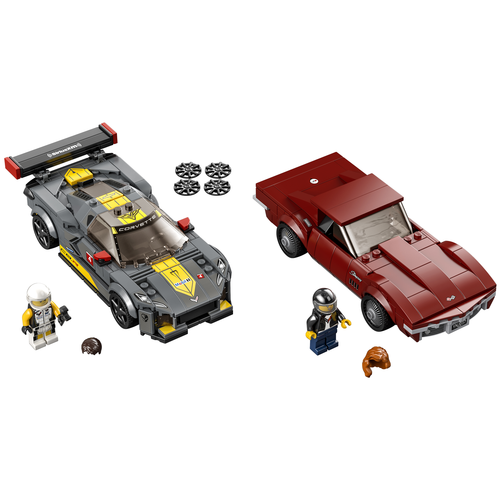 LEGO Speed Champions 76903 Chevrolet Corvette C8.R racewagen en 1968 Chevrolet Corvette