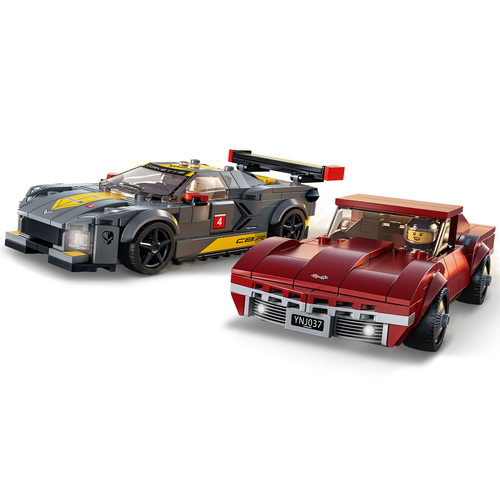 LEGO Speed Champions 76903 Chevrolet Corvette C8.R racewagen en 1968 Chevrolet Corvette