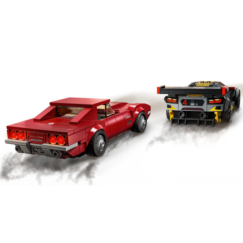 LEGO Speed Champions 76903 Chevrolet Corvette C8.R racewagen en 1968 Chevrolet Corvette