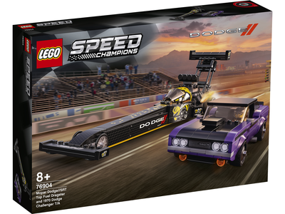 LEGO Speed Champions 76904 Mopar Dodge/SRT Top Fuel Dragster en 1970 Dodge Challenger T/Aons 76904