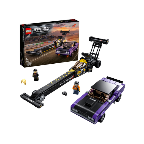 LEGO Speed Champions 76904 Mopar Dodge/SRT Top Fuel Dragster en 1970 Dodge Challenger T/Aons 76904