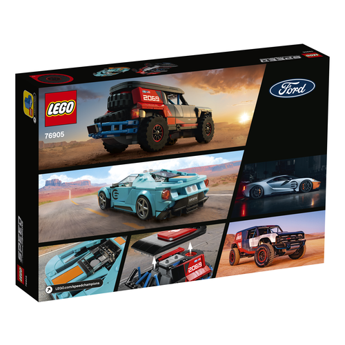 LEGO Speed Champions 76905 Ford GT Heritage Edition en Bronco R