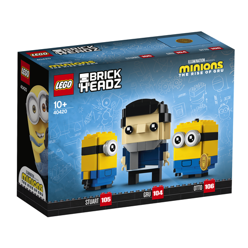 LEGO Brickheadz 40420 Gru, Stuart en Otto