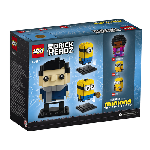 LEGO Brickheadz 40420 Gru, Stuart en Otto