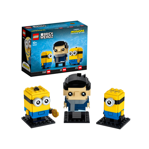 LEGO Brickheadz 40420 Gru, Stuart en Otto