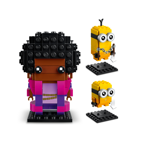 LEGO Brickheadz 40421 Belle Bottom, Kevin en Bob