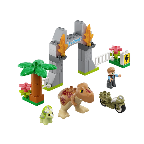 LEGO DUPLO 10939 T. Rex en Triceratops dinosaurus ontsnapping