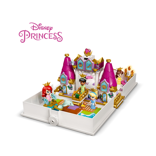 LEGO Disney 43193 Ariel, Belle, Assepoester en Tiana's verhalenboekavontuur