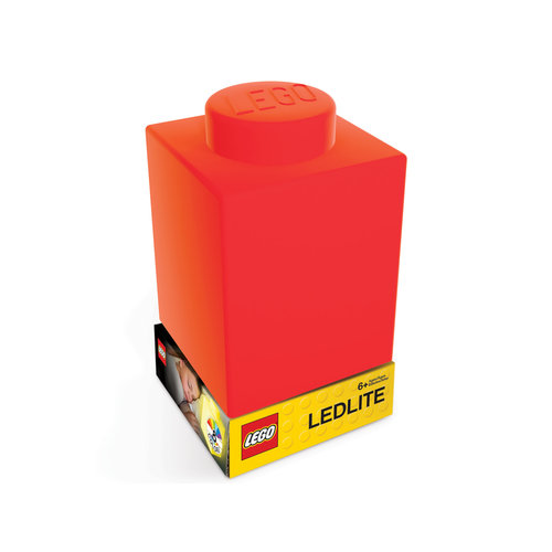 LEGO Siliconen LED Nachtlamp LLP38 Rood