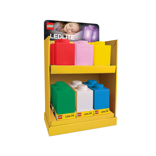 LEGO Siliconen LED Nachtlamp LLP38 Rood